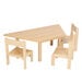Essentials Beech Trapezoidal Table  hi\-res