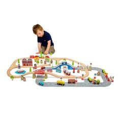 Small World Wooden Town Road & Rail Set  hi-res