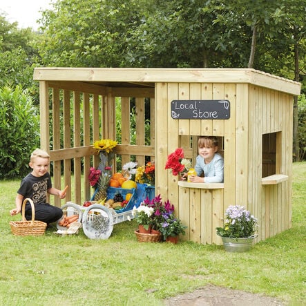 Outdoor Wooden Shopping Centre H1.4 x W1.2 x L2m  hi\-res
