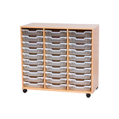 Mobile Triple Tray Storage Unit 30 Trays  hi-res