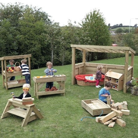 TTS Outdoor Wooden Play Furniture Selection 5pcs  hi\-res