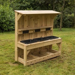 Outdoor Wooden Sink Station  Outdoor Wooden Sink Station  hi-res