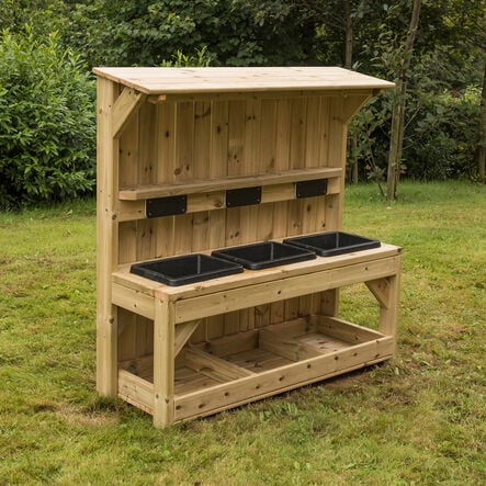 Outdoor Wooden Sink Station  hi\-res