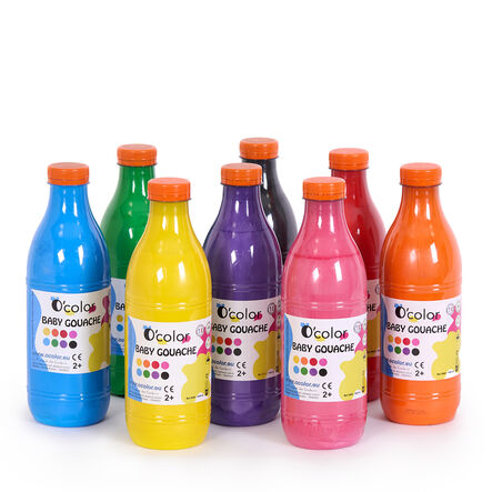 Baby Gouache Washable Ready Mixed Paint 1l x 8pk  hi\-res