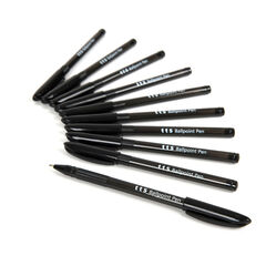 Ballpoint Pens 50pk Black Black Ballpoint Pens 50pk Black Black hi-res