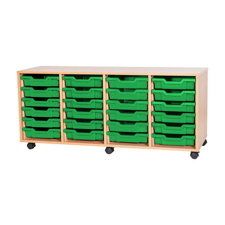 Mobile Quad Tray Storage Unit 24 Trays  hi\-res