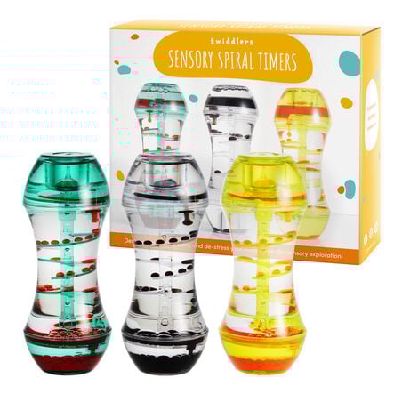 Sensory Spiral Liquid Timers 3pk  hi\-res