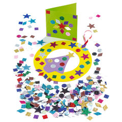 Glitter Paper Mixed Shapes Assorted 2000pk  hi-res