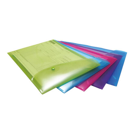RAPESCO Bright A4+ Portrait Popper Wallet 5pk  hi\-res