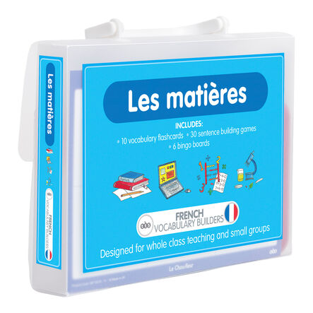 TTS French School Subjects Vocabulary Builder Activity Cards  hi\-res