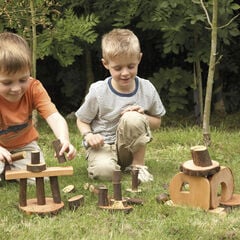 Tree Blocks With Bark 36pcs  hi-res