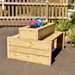 Outdoor Wooden Double Sided Bench Planter  hi\-res