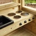 TTS Outdoor Wooden Role Play Caravan H160 x W100 x L200cm  hi\-res