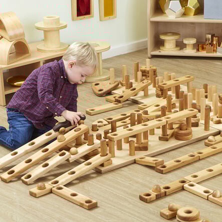 TTS Giant Wooden Stack and Build Construction Set  hi\-res