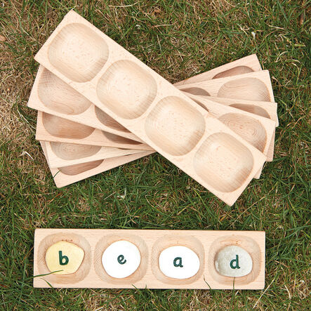 Four Pebble Word Building Tray Set 6pk  hi\-res