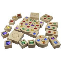 Gemstone Building Blocks 40pk  Gemstone Building Blocks 40pk  hi-res