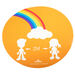 Social Distancing Round Floor Stickers  hi\-res