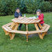 Outdoor Eight Seater Octagonal Picnic Bench  hi\-res