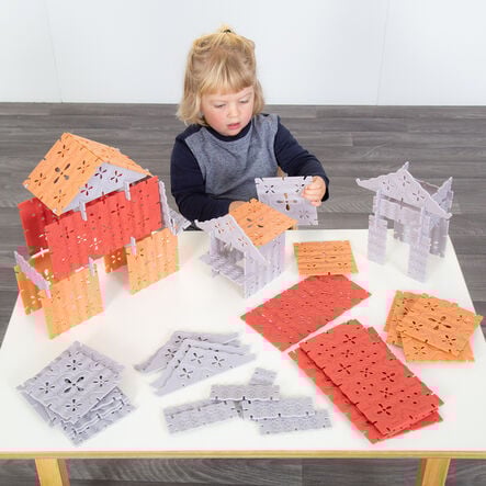 Eastern Architecture Construction Tiles Set 64pk  hi\-res