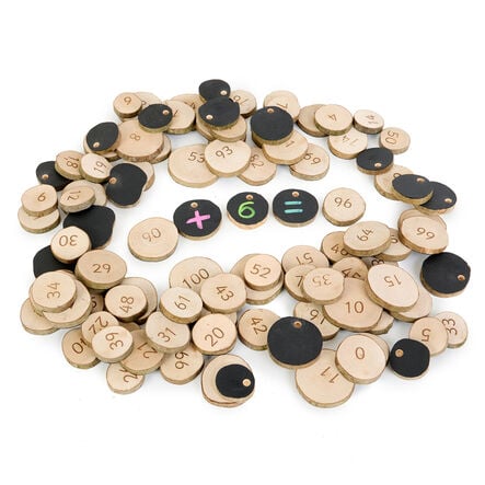 Wooden 1\-100 Number Pieces  hi\-res