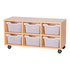 Cubby Tray Storage: 2 Tier with 6 Trays  hi-res