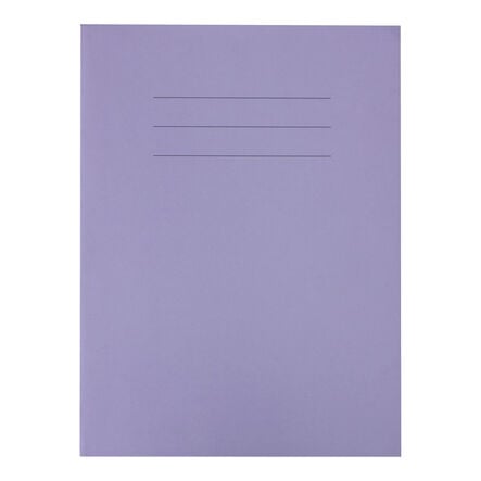 9\'\' x 7\'\' Choice Ex. Book 8mm Rule W\/Margin 80pg Purple 25pk Purple hi\-res