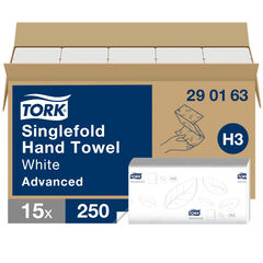 TORK® Advanced Soft Singlefold Hand Towels 2 Ply 15pk  hi-res