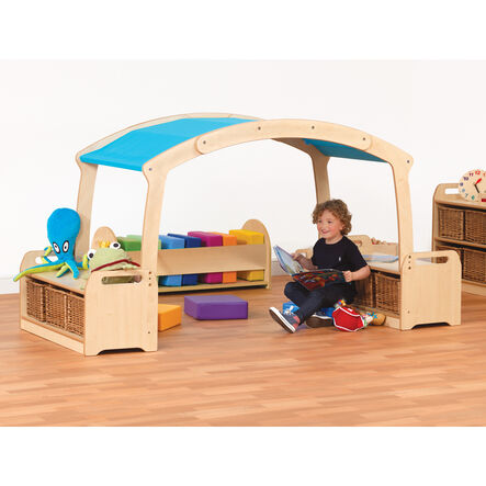 Low Den Cave Set Blue Roof with Baskets  hi\-res