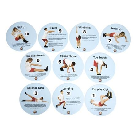 TTS Fitness Sequence Floor Spot Markers 10pk  hi\-res