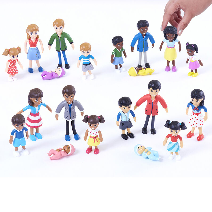 Plastic family figures deals