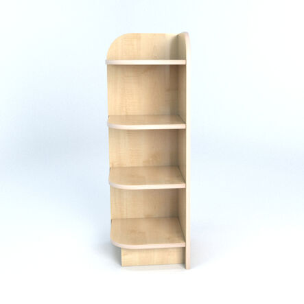 Left Hand Library End Bookcase In Maple  hi\-res