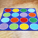 Rainbow Placement Floor Mat Circle  hi\-res