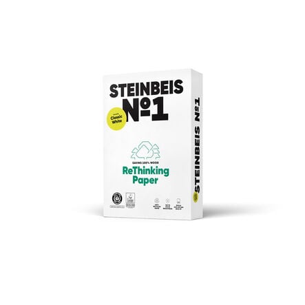 Steinbeis #1 A4 80gsm Recycled Copy Paper 5 Reams  hi\-res