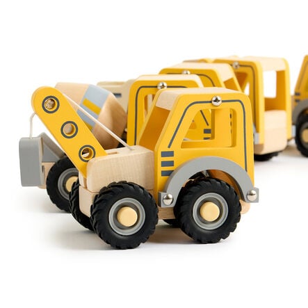 Small World Wooden Construction Site Vehicles 5pk  hi\-res