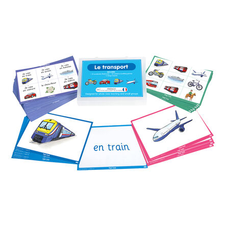 TTS French Transport Vocabulary Builder Activity Cards  hi\-res