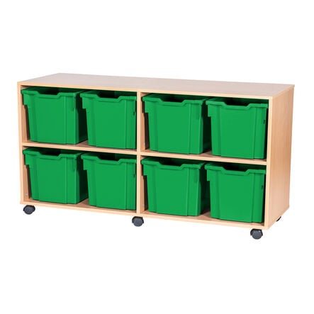 Mobile Quad Tray Storage Unit 8 Jumbo  hi\-res