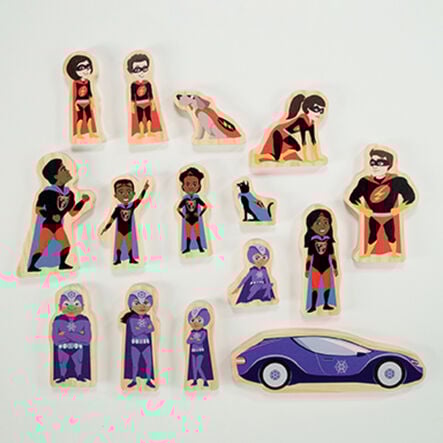 Wooden Super Hero Figures  hi\-res