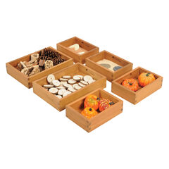 Wooden Sorting Boxes 6pk  Wooden Sorting Boxes 6pk  hi-res