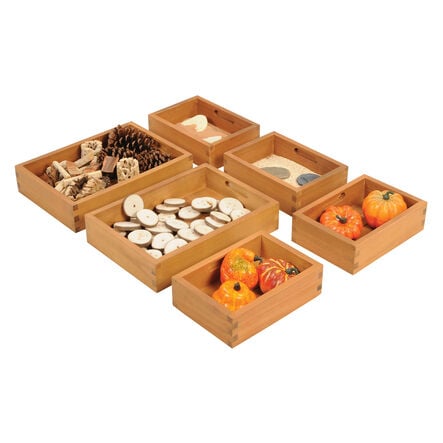 Wooden Sorting Boxes 6pk  hi\-res