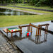 Wooden Water Channelling with Tray  hi\-res
