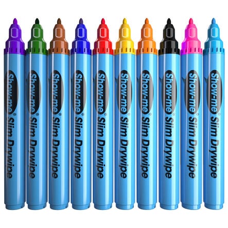 Show\-me® Assorted Drywipe Pens Fine Tip  hi\-res
