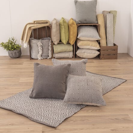 Large Eco Friendly Rug and Cushion Set  hi\-res