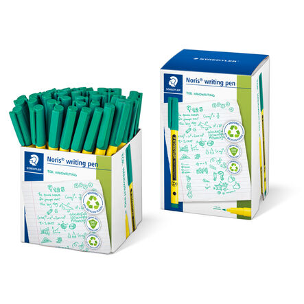 STAEDTLER Noris 307 Handwriting Pens Blue 100pk  hi\-res