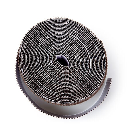TTS Scalloped Fade Resist Corrugated Border Rolls Brown 15m x 57mm Brown hi\-res