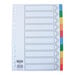 EASTLIGHT A4 10 Part Plastic Index Dividers  hi\-res