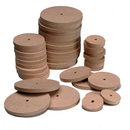 Wooden Wheels 54mm Diameter 4mm Hole  hi\-res