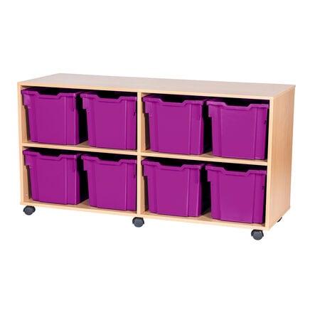Mobile Quad Tray Storage Unit 8 Jumbo  hi\-res