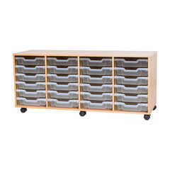 Mobile Quad Tray Storage Unit 24 Trays  hi-res