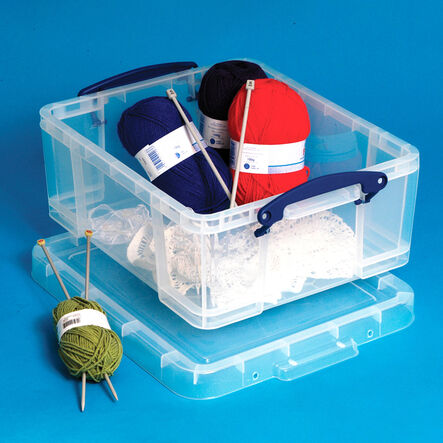 Really Useful Box Clear Plastic Storage Container 18L  hi\-res