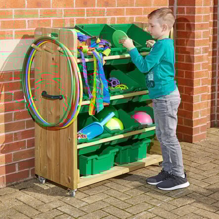 TTS Outdoor Wooden Tilted Tray Storage  hi\-res